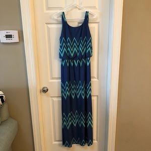 Blue and Turqoise Maxi